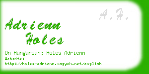 adrienn holes business card